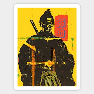 Yasuke Black Samurai in 1579 Feudal Japan No. 11  on a Dark Background Magnet